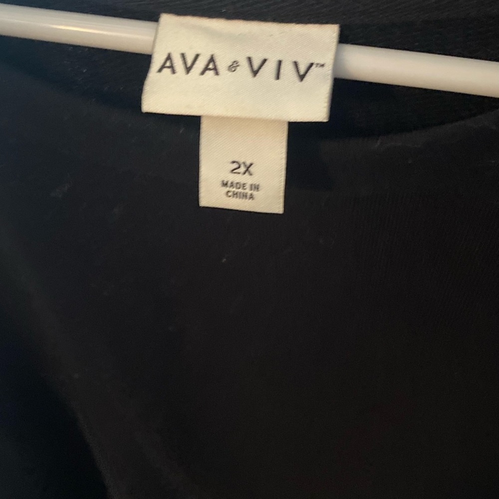 Ava and viv thicker long sleeve with platted ruffle at the bottom
